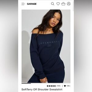 Garage Off Shoulder Sweatshirt